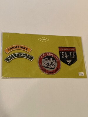 NEW Fossil Purses Sew-on Sport Patches - Personalize Your Bag