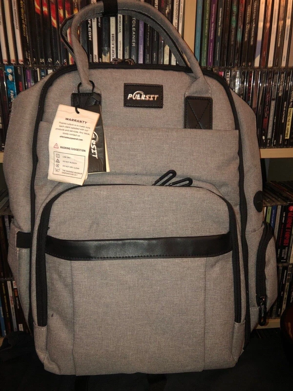 Large Diaper Bag Backpack Insulated Changing Pad