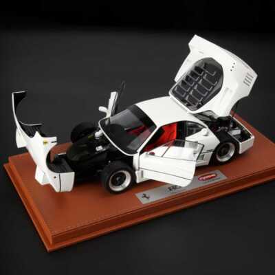 Kyosho x BBR 1:18 Ferrari F40 Awas White Limited Diecast Car Model