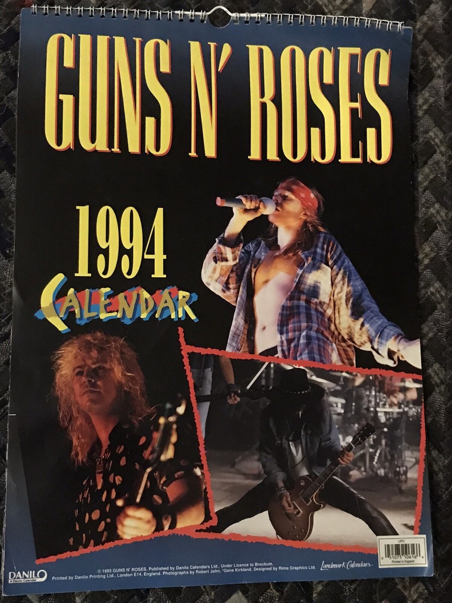 VINTAGE GUNS N ROSES - VINTAGE GNR 1994 CALENDAR AXL GNR | eBay