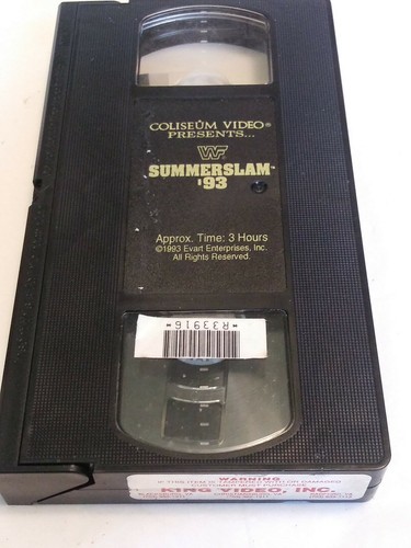 WWF - Summerslam 93 (VHS, 1993) Bret Hart Undertaker Shawn Michaels - Picture 6 of 7