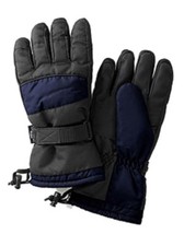 John Bartlett Mens Black Blue Thinsulate Winter Snow Ski Gloves Snowboarding