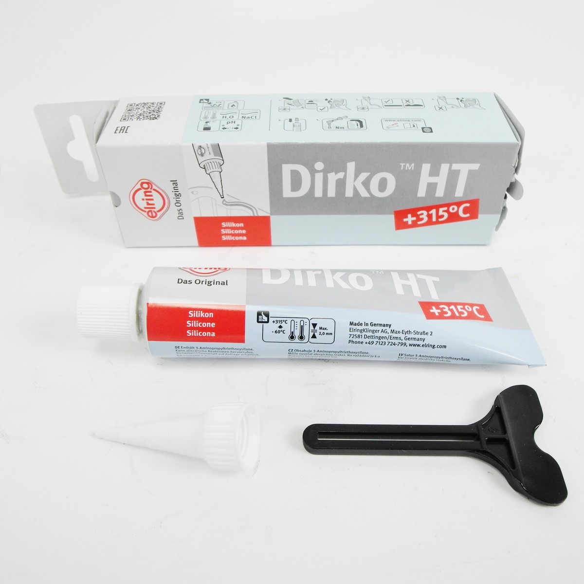 5x ELRING Dichtmasse DIRKO HT GRAU 70ml 036.164 Hochtemperatur Silikon