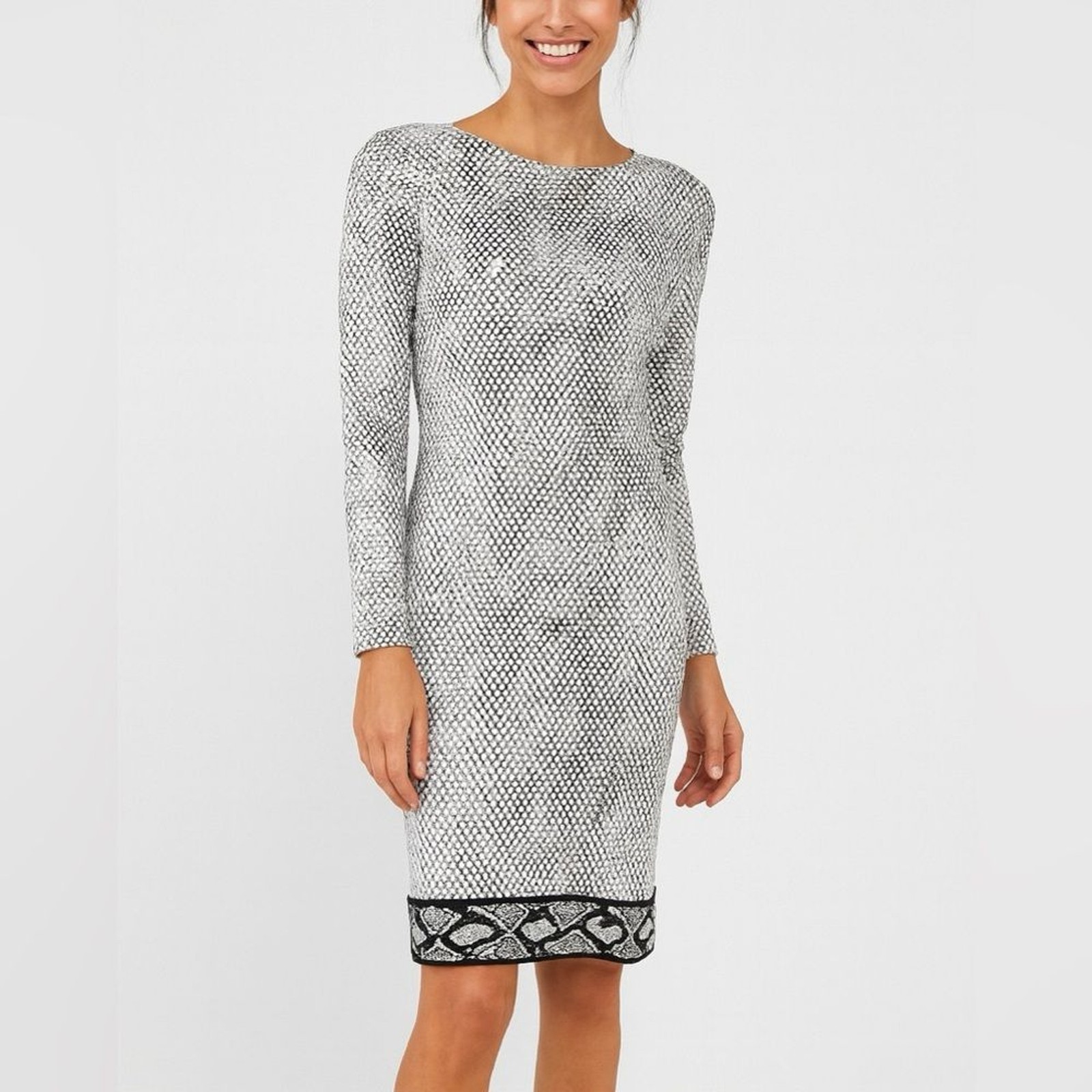 Brand new with tags! Michael Kors Black and White Patterned Dress