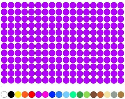 3600 Klebepunkte 5mm Kreise Lila Punkt selbstklebend Aufkleber Inventur Folie