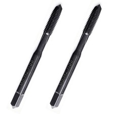 2 PCS M5x0.8 Spiral Point Plug Tap M2 HSS TICN Coated Metric Thread Repair Tool
