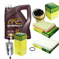 Mann Inspektionspaket 5L Mannol Energy 5W-30 FüR Opel Astra G CC 1.2 16V 1.4