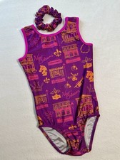 PLUM PracticeWear LEOTARD Gymnastics NEW ORLEANS Tank NOT FLIP-SIDE GK Size: AXS