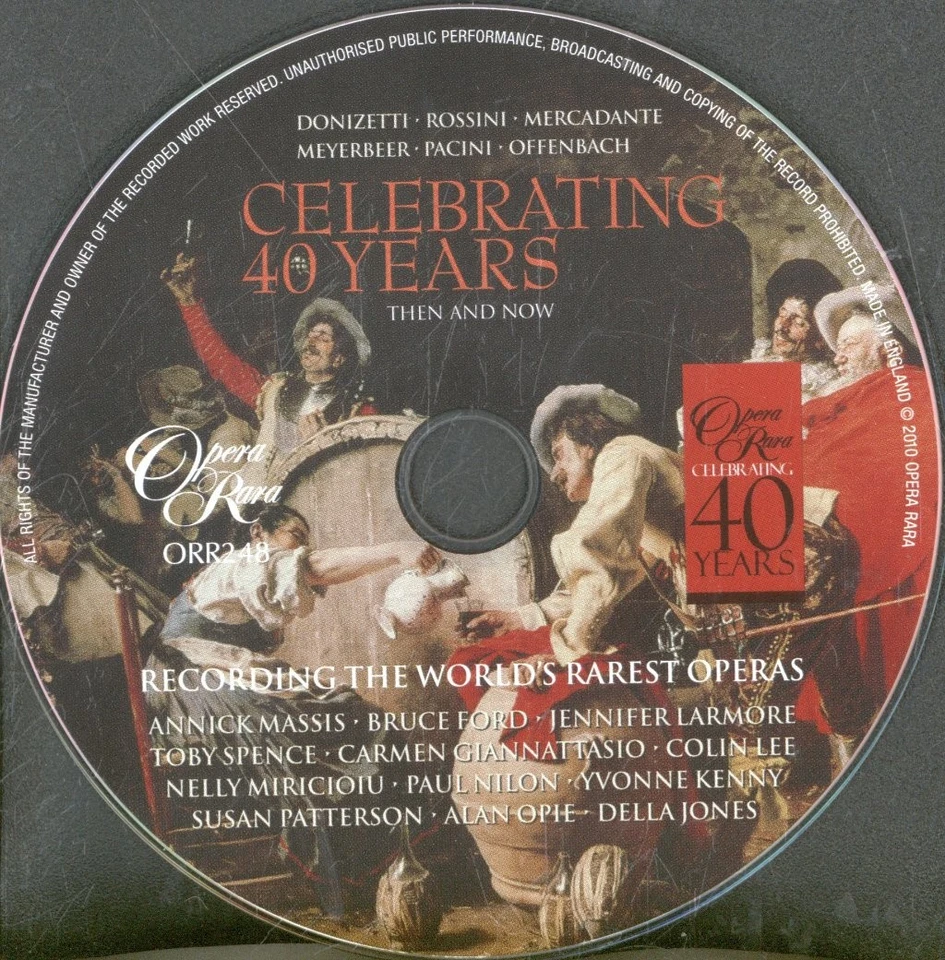 ORR248 Various Artists Celebrating 40 Years - Then and Now CD Europe Opera Rara - Bild 3 von 3