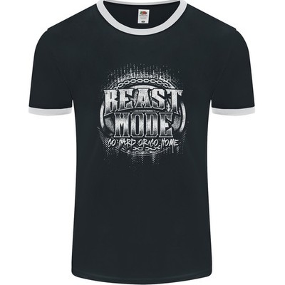 Beast Mode Go Hard Gym Training Top MMA Herren Ringer T-Shirt FotL