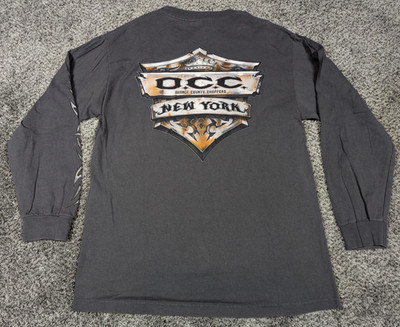 Orange County Choppers Shirt Mens Large Long Sleeve OCC Tribal New York USA Made