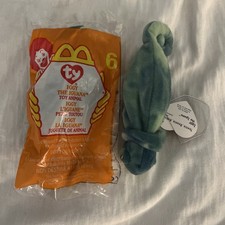 1999 McDonald  s Happy Meal TY Iggy The Iguana Teenie Beanie Baby Sealed 6