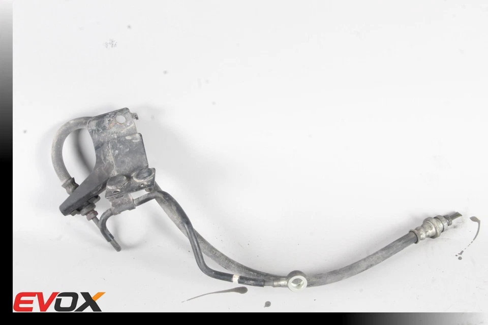 08-15 MITSUBISHI LANCER EVOLUTION EVO X FRONT LEFT BRAKE LINE HOSE OEM - Image 4 of 4