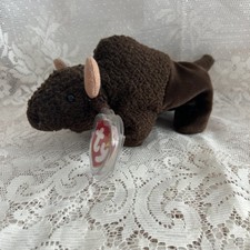 Ty Beanie Baby  Roam the Buffalo  Retired 1998 See Photos  