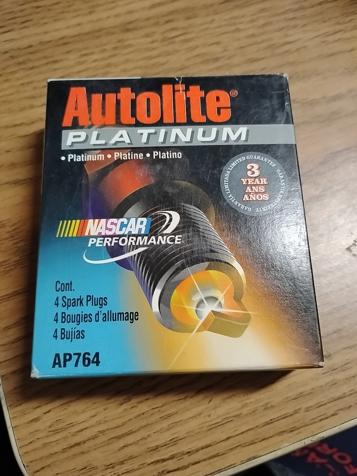 Autolite AP764 Platinum Spark Plug - Made in USA 4 Pack