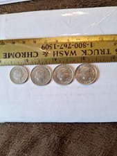 4 Switzerland Coins 1968 5 Francs 1960 67 69 10 Rappen Coins Free Shipping