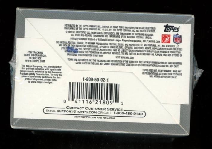 2011 Topps Finest Football hobby box Factory Sealed - Image 3 of 4