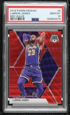 2019-20 Panini Mosaic Tmall Red Wave Prizm LeBron James #8 PSA 10 GEM MT 8uc