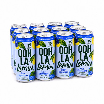 Ooh La Lemin Blue Raspberry Lemonade with Zero Sugar Refreshing Taste - 16 FL OZ