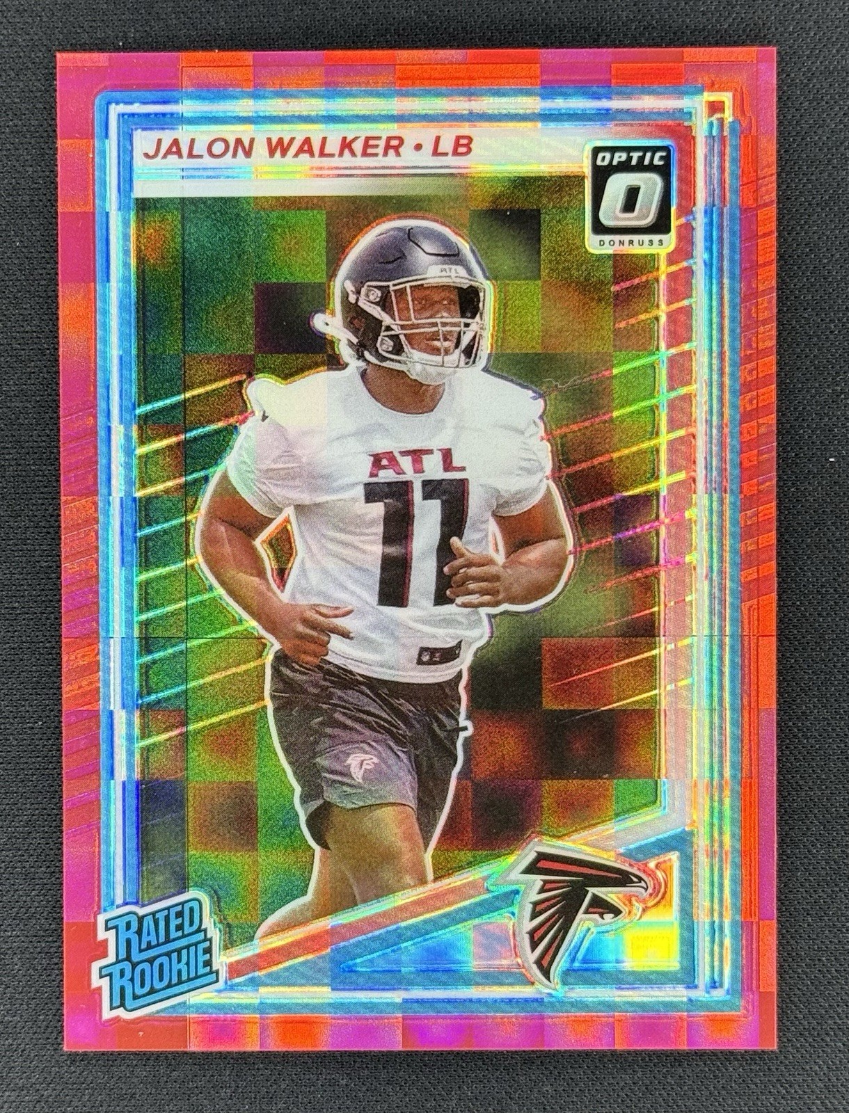 2025 Donruss Rated Rookie Jalon Walker Optic Preview Red Pandora Prizm RC