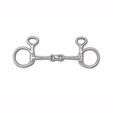 10mm French Link Snaffle Baucher - 2 1/4" Rings