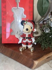 New Baublebar Disney Mickey Mouse Christmas Santa Suit Bag Charm Keychain 3D