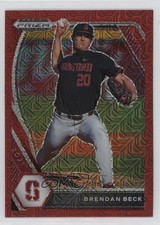 2021 Panini Prizm Draft Picks Red Mojo Prizm Brendan Beck #PDP55 0u9w