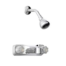 Mobile Home Chrome 2-handle 2.75-in Round Bathtub and shower Faucet with Valve 