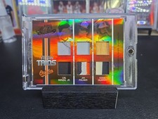2005 Absolute Team Trios Cal Ripken Eddie Murray Jim Palmer Game Used Patch /10 