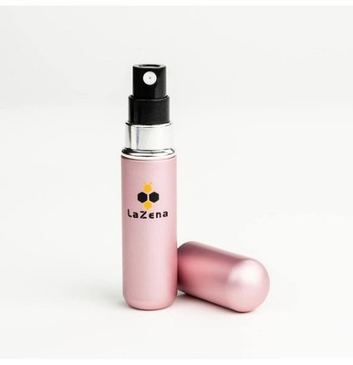 2 Pcs Atomizer Refillable Perfume Bottle,Travel Size 5ml Capacity (PINK/SILVER)