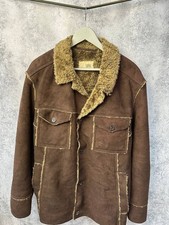 Camel Active Lammfelljacke Braun Wildleder Optik Warm und Stylisch Herren...