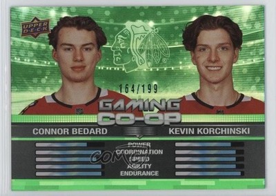 2024 Series 1 Gaming Co-Op Green /199 Connor Bedard Kevin Korchinski #CGO-6 1tf5