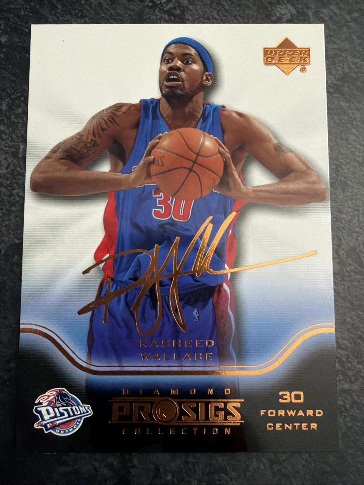 2004-05 Upper Deck Pro Sigs Diamond Collection - Rasheed Wallace #23