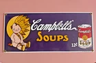 Vintage Campbell's Soup Porcelain Ande Rooney Sign Collectible