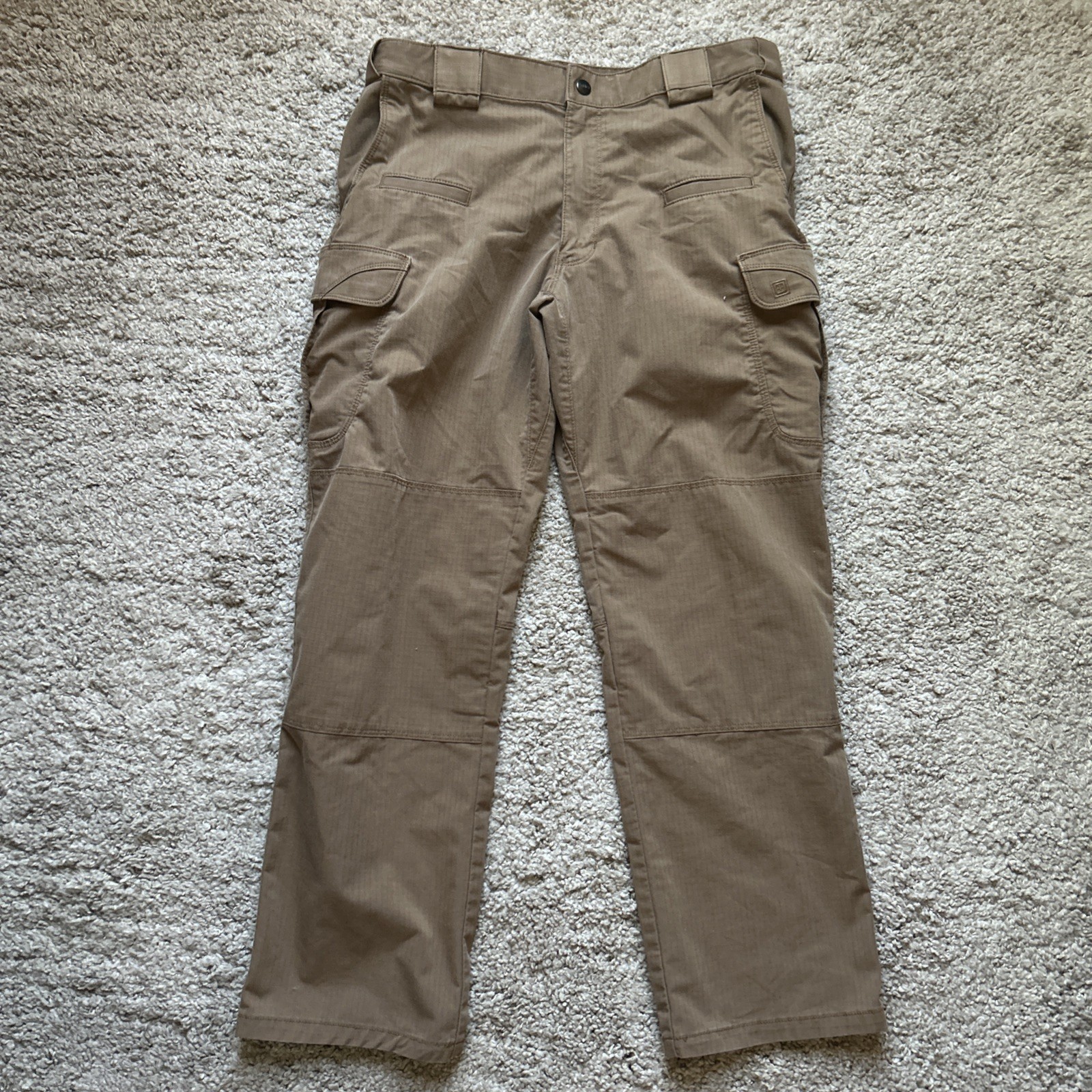 5.11 511 Tactical Pants Mens 34 x 30 Brown Stryke Canvas Cargo Ripstop Workwear
