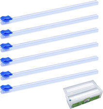 6-Piece Plastic Wrap and Foil Dispenser Cutter Set – Reusable 33Cm Multi-Size To