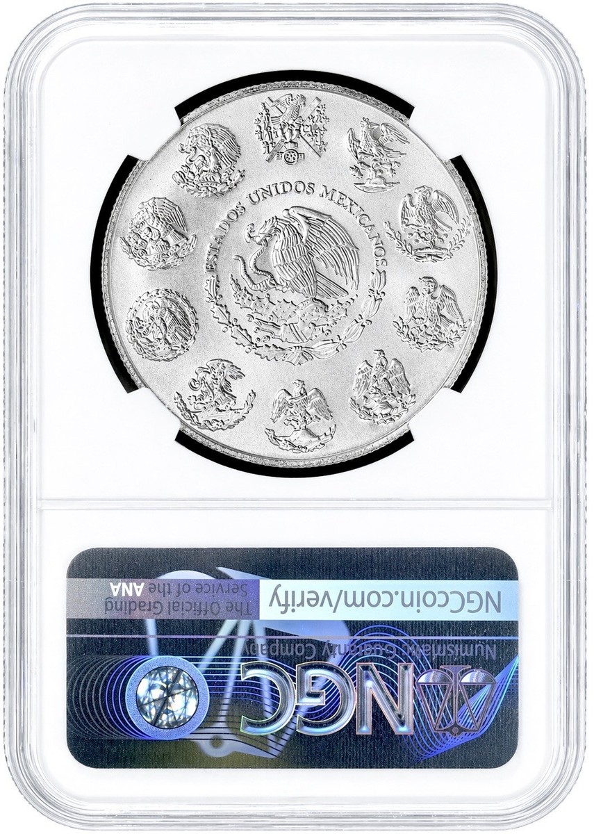 2011 MEXICO LIBERTAD 1 ONZA SILVER NGC MS70 TOP POP - LOW