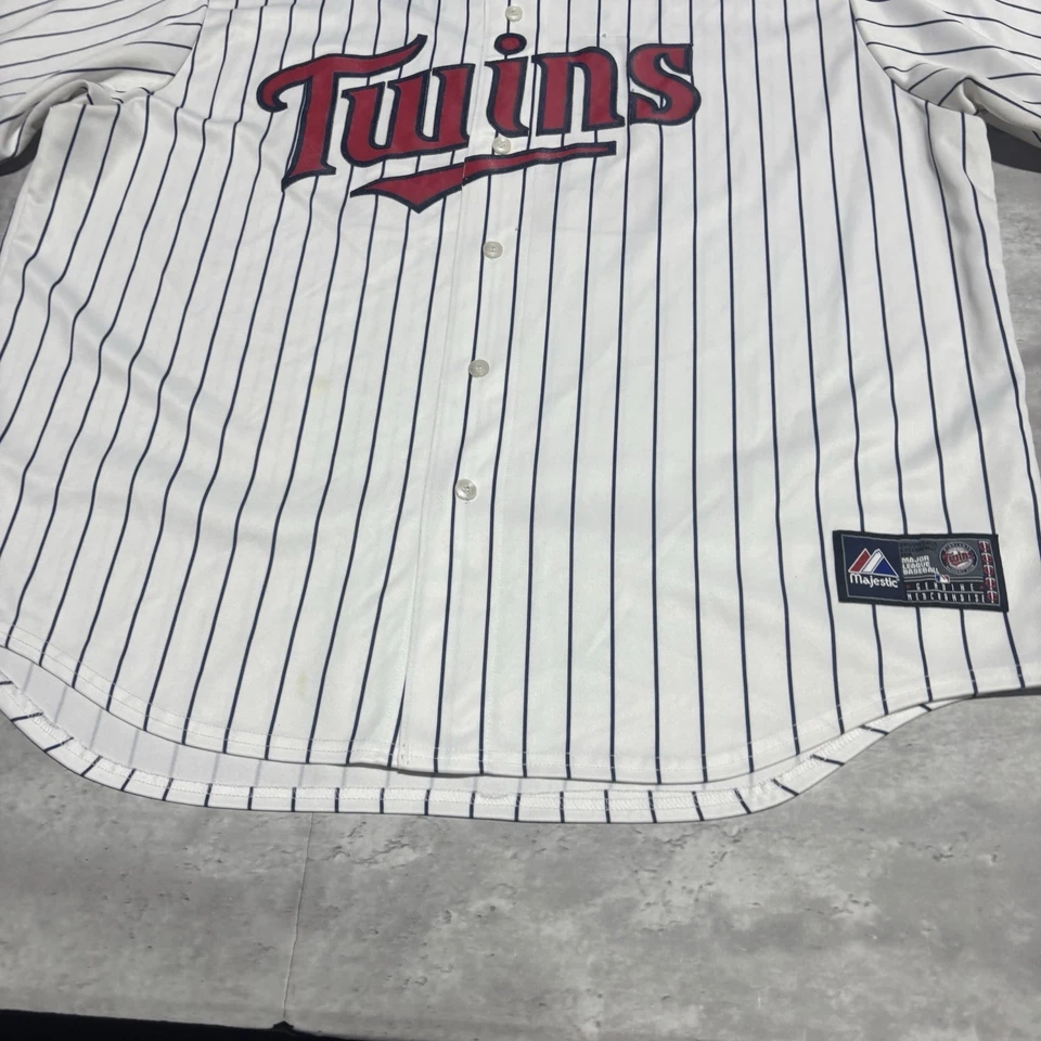 Camiseta masculina Jim Thome Minnesota Twins 2XL XXL branca costurada majestosa * - Imagem 3 de 4