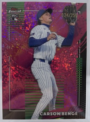 Topps Finest Carson Benge RC New York Mets Serial Numbered #258 024/250