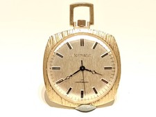 RELOJ BOLSILLO VINTAGE DE LUJO 35mm ALEMANIA CHAPADO EN ORO "FORMÁTICO"/MOV.PUW 560