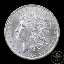 1884-O Morgan Dollar 90% Silver Gorgeous Bright Beauty Combo Shipping