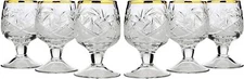 Neman WG5290G Set of 6 Neman Glassworks, 1.5-Oz Crystal Shot Glasses