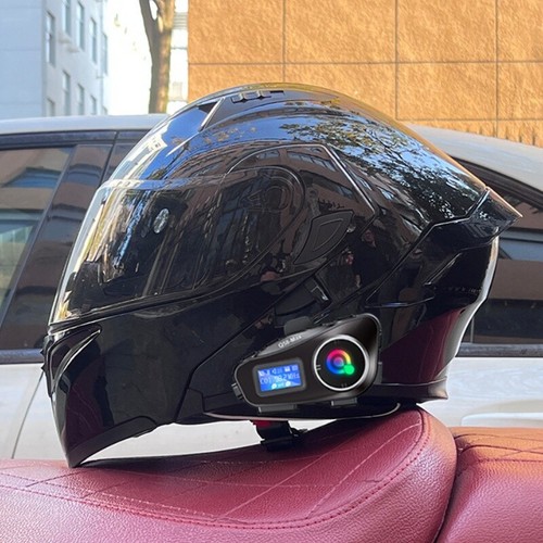 Bluetooth Modular Motorcycle Intercom Helmet Racing Dual Lens Motorbike Helmets - Foto 6 di 17