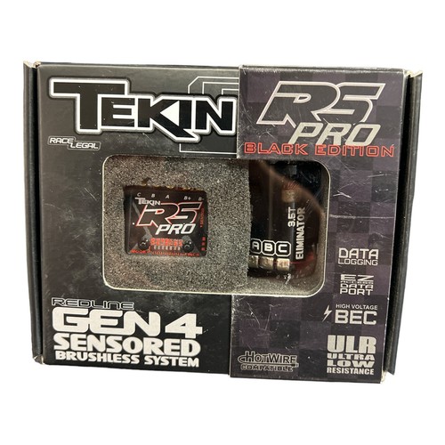 TEKIN RS PRO BLACK Edition w/ 3.5T REDLINE GEN4 SENSORED BRUSHLESS SYSTEM