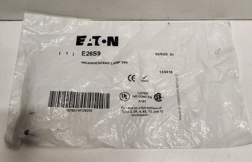 NEW IN BAG! EATON 24V INCANDESCENT LAMP E26S9