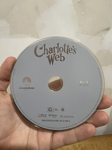 Charlotte's Web Blu-ray Movie Oprah Cedric Bates Reba McEntire Redford DISC ONLY - Picture 3 of 4