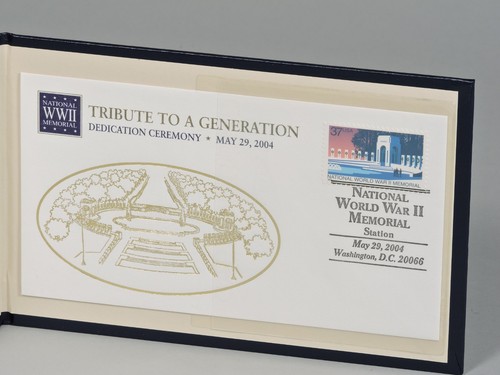 A TRIBUTE TO THE GREATEST GENERATION WW II National Memorial FIRST DAY COVER - Picture 1 of 3