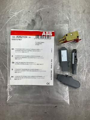 NEW ABB KT7AS AUXILLIARY CONTACT 1 FORM C + 1BA 400V/250VDC FOR T7 BREAKERS