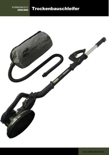 Zollernalb Éco Ponceuse Mur Autoportée à Rallonges à Sec Meuleuse - Imagen 3 de 11