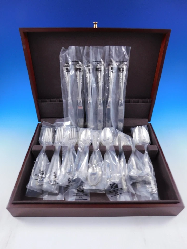 Juego de cubiertos de plata esterlina Shenandoah de Wallace para 6 servicios 35 piezas sin usar Foto 2 de 4